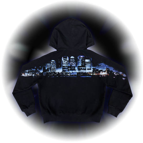 DA CITY ON MY BACK RAGLAN HOODIE